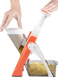 Safe 5-in-1 Vegetable Chopper (1+1 free) - VeggieChop Pro-Orange-State of Style