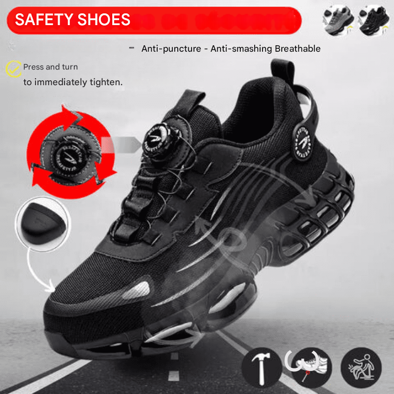 Safety Shoes with Steel Toe - ProGuard-Black-4.0-State of Style