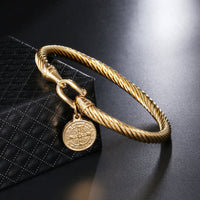 Saint Benedict Charm Bracelet - Benedetta-Gold-State of Style