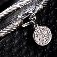 Saint Benedict Charm Bracelet - Benedetta-Silver-State of Style