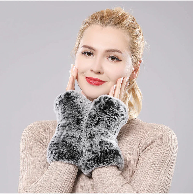 Samantha Fingerless Gloves | Warm and Trendy-Grey-State of Style