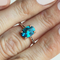 Sapphire and Opal 3-Piece Ring Set - Isabella-51mm-State of Style