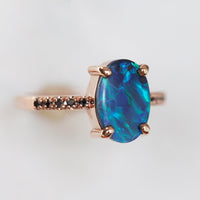 Sapphire and Opal 3-Piece Ring Set - Isabella-51mm-State of Style