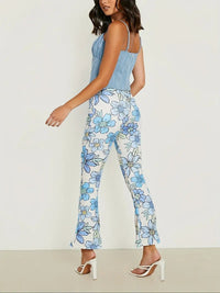 Sasa’s High-Waisted Floral Print Trousers – Elegant & Breathable-M-State of Style