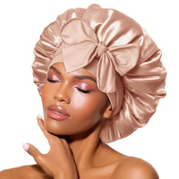Satin Bonnet – Sleep Cap for Women-Champagne-State of Style