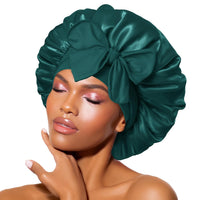 Satin Bonnet – Sleep Cap for Women-Green-State of Style