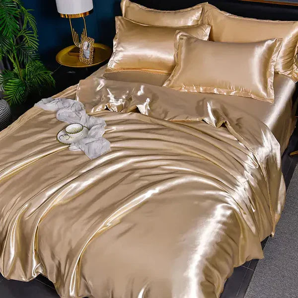Satin Duvet Cover - Velora-A-14-150X200CM (1.2m Bed)-State of Style