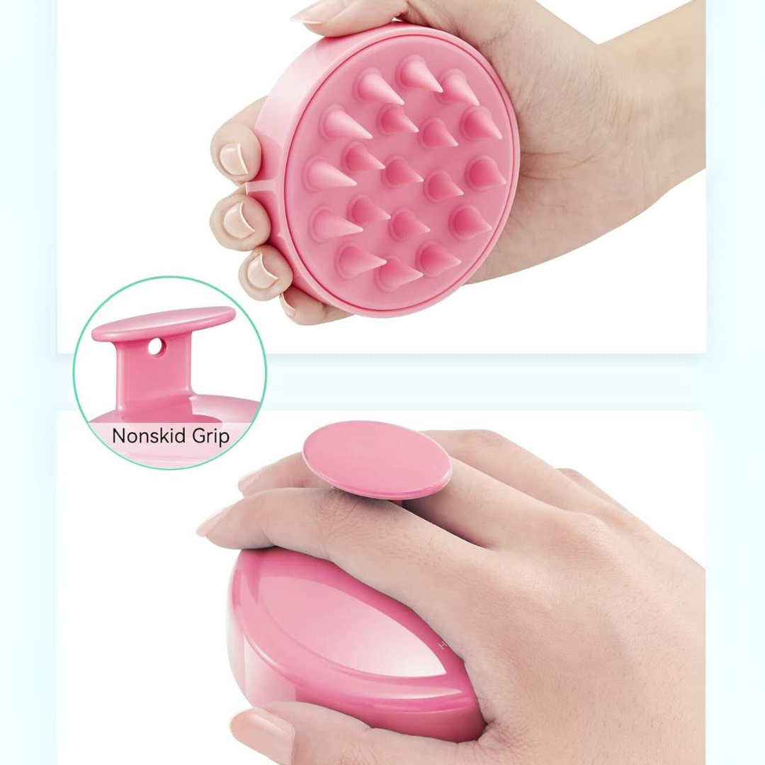 Scalp Massager & Hair Growth Brush-Pink-State of Style