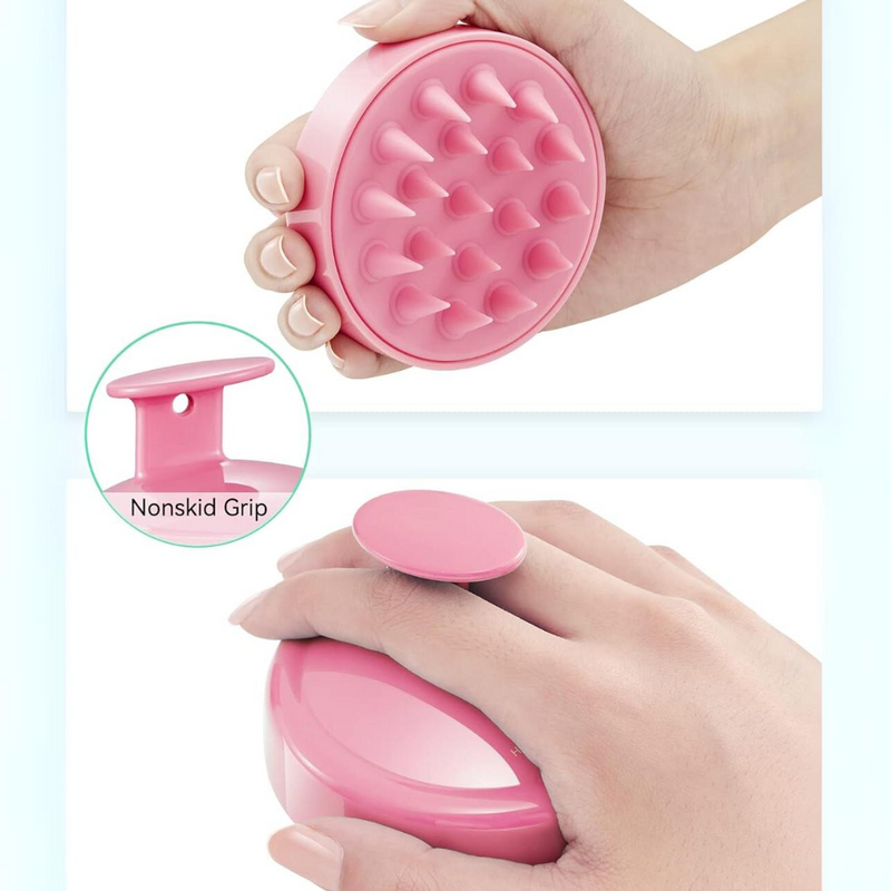 Scalp Massager & Hair Growth Brush-Pink-State of Style