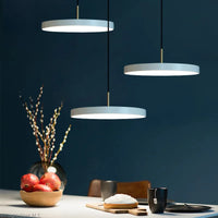 Scandinavian Hanging Lamp with Minimalist Design - Lyssa-White-23cm-White Light-State of Style