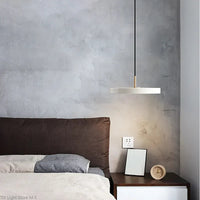 Scandinavian Hanging Lamp with Minimalist Design - Lyssa-White-23cm-White Light-State of Style