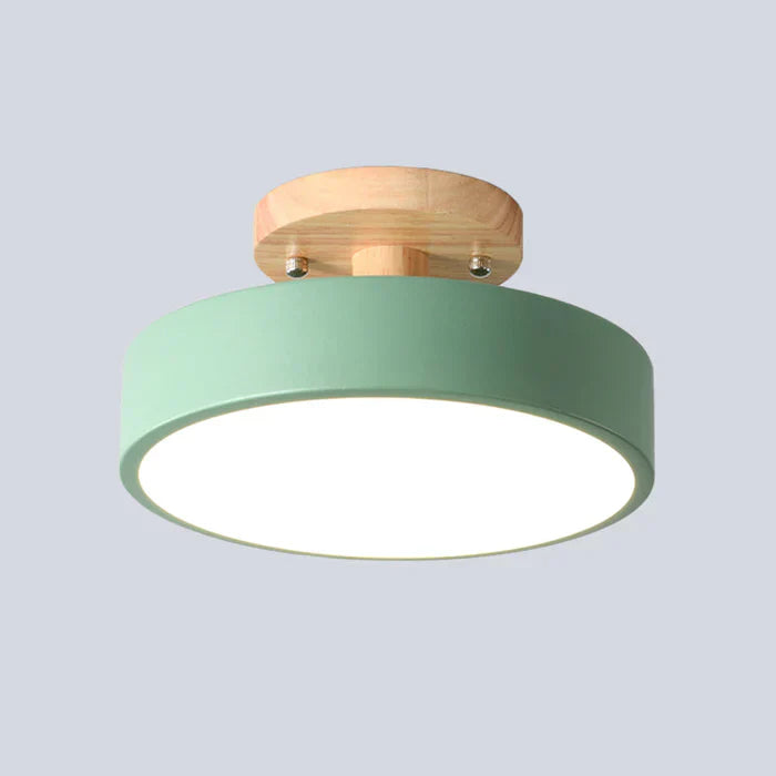 Scandinavian LED Ceiling Lamp - NordWood-Green-State of Style