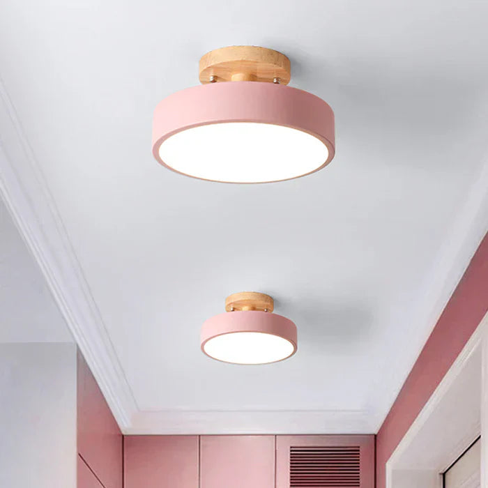 Scandinavian LED Ceiling Lamp - NordWood-Green-State of Style