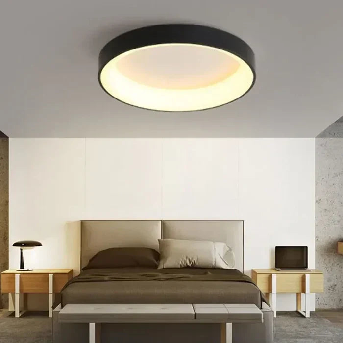 Scandinavian Round LED Ceiling Lamps - NordicGlow-White-Cold White-30CM-State of Style