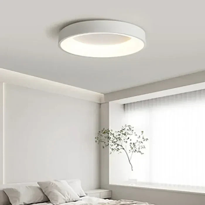 Scandinavian Round LED Ceiling Lamps - NordicGlow-White-Cold White-30CM-State of Style