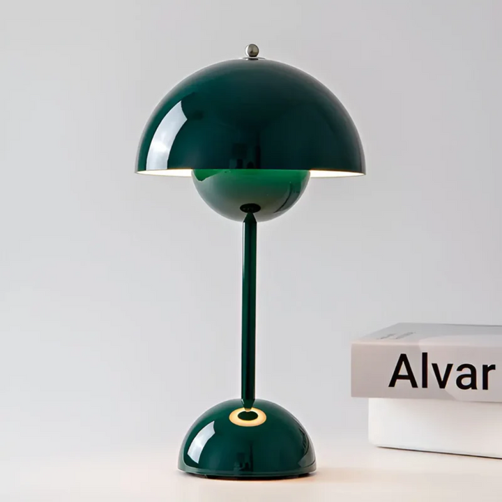Scandinavian Table Lamp with Luminous Flair - NordicBeam-Green-State of Style