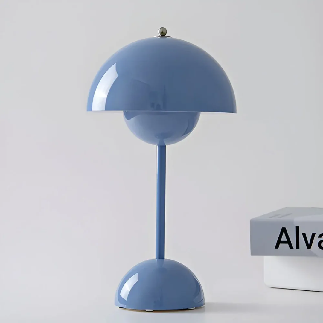 Scandinavian Table Lamp with Luminous Flair - NordicBeam-Light Blue-State of Style