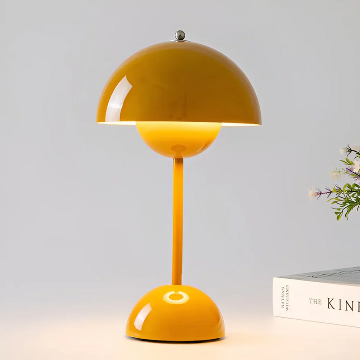 Scandinavian Table Lamp with Luminous Flair - NordicBeam-Orange-State of Style