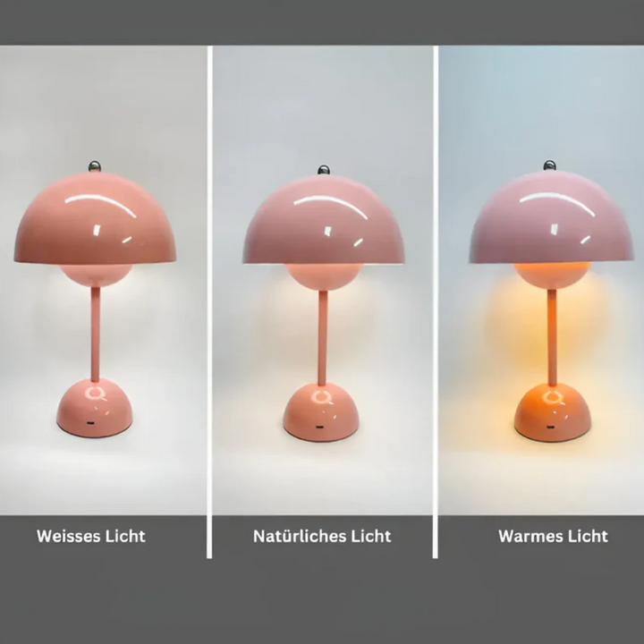 Scandinavian Table Lamp with Luminous Flair - NordicBeam-Pink-State of Style