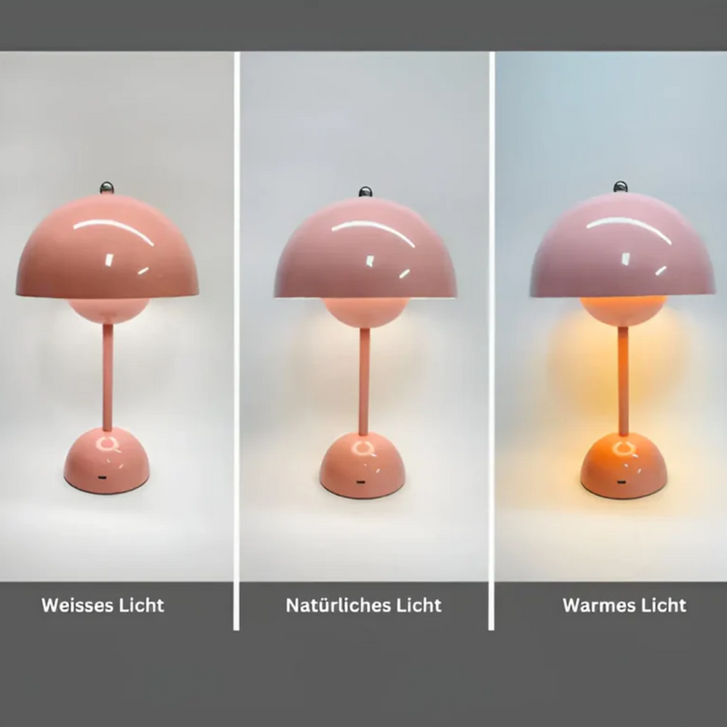 Scandinavian Table Lamp with Luminous Flair - NordicBeam-Pink-State of Style