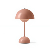 Scandinavian Table Lamp with Luminous Flair - NordicBeam-Pink-State of Style