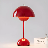 Scandinavian Table Lamp with Luminous Flair - NordicBeam-Red-State of Style