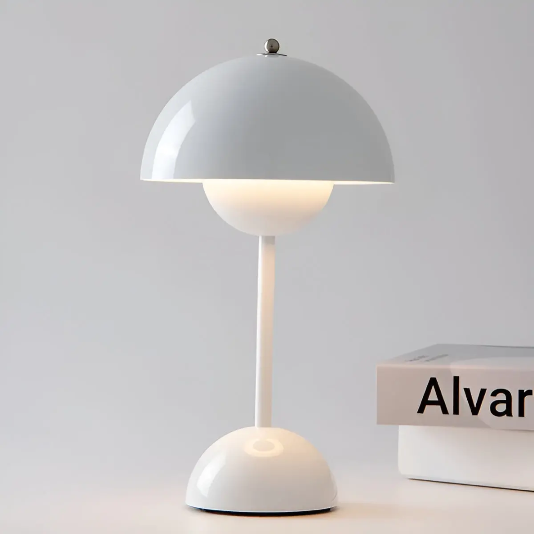 Scandinavian Table Lamp with Luminous Flair - NordicBeam-White-State of Style