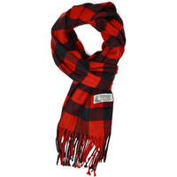 Scottish Stewart Tartan Winter Scarf – Ewan-Red Buffalo Plaid-State of Style