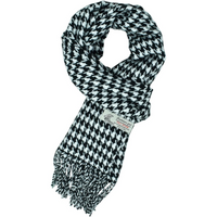 Scottish Stewart Tartan Winter Scarf – Ewan-White Houndstooth Plaid-State of Style
