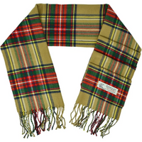 Scottish Stewart Tartan Winter Scarf – Ewan-White Stewart Tartan-State of Style