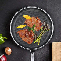 Scratch-resistant Stainless Steel Frying Pan with Non-stick Coating - ProCook Elite-State of Style