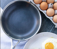 Scratch-resistant Stainless Steel Frying Pan with Non-stick Coating - ProCook Elite-State of Style