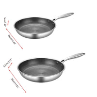 Scratch-resistant Stainless Steel Frying Pan with Non-stick Coating - ProCook Elite-State of Style