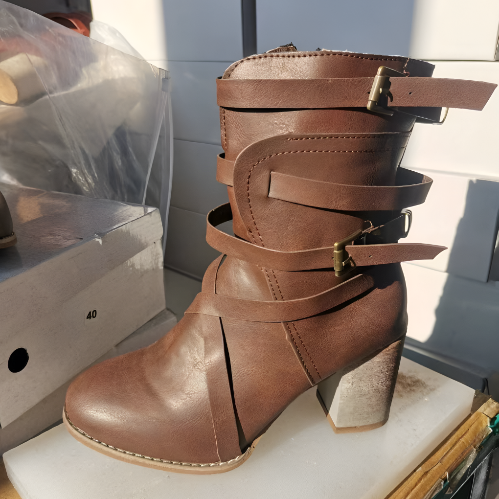 Learning Ladies' Ankle Boots with Orthopaedic Heel – Chiara