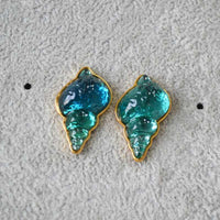 Sea Blue Shell Earrings - Marina-State of Style