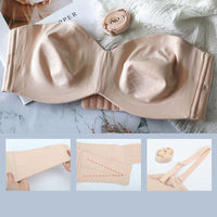 Seamless bandeau bra with removable straps – Camille-Black-8-B-State of Style