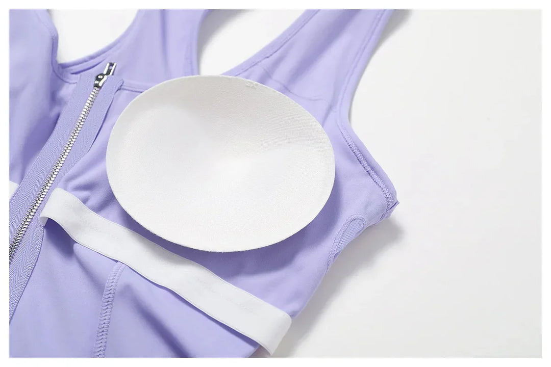 Seamless comfort sports bra for leisure & training – Nele-Purple-S-State of Style