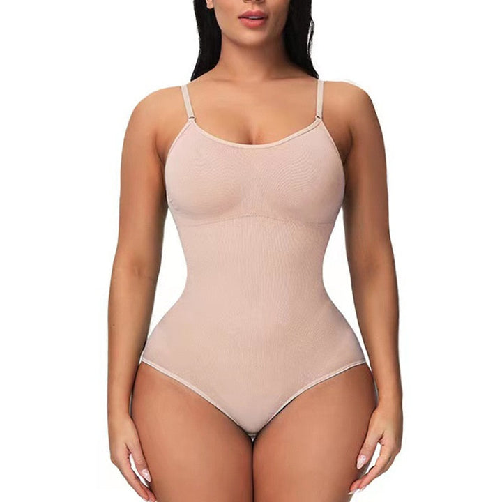 Seamless Sculpting Bodysuit-Beige-S-State of Style