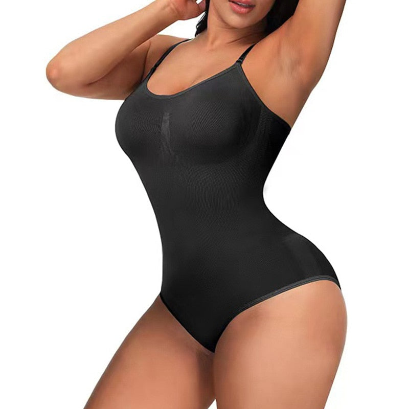 Seamless Sculpting Bodysuit-Beige-S-State of Style