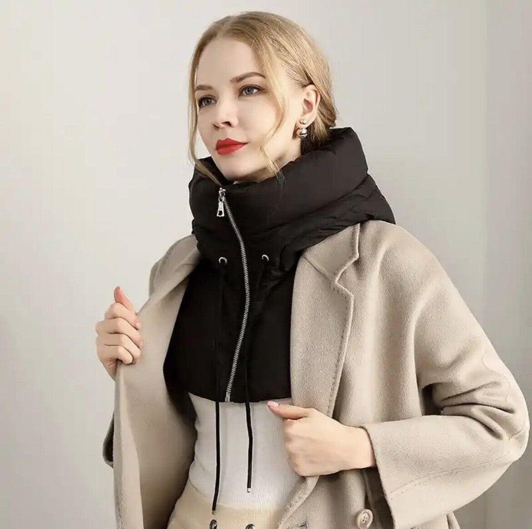 Selena Hooded Scarf | Versatile and Ultralight-Black-State of Style