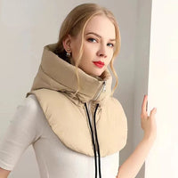 Selena Hooded Scarf | Versatile and Ultralight-Khaki-State of Style