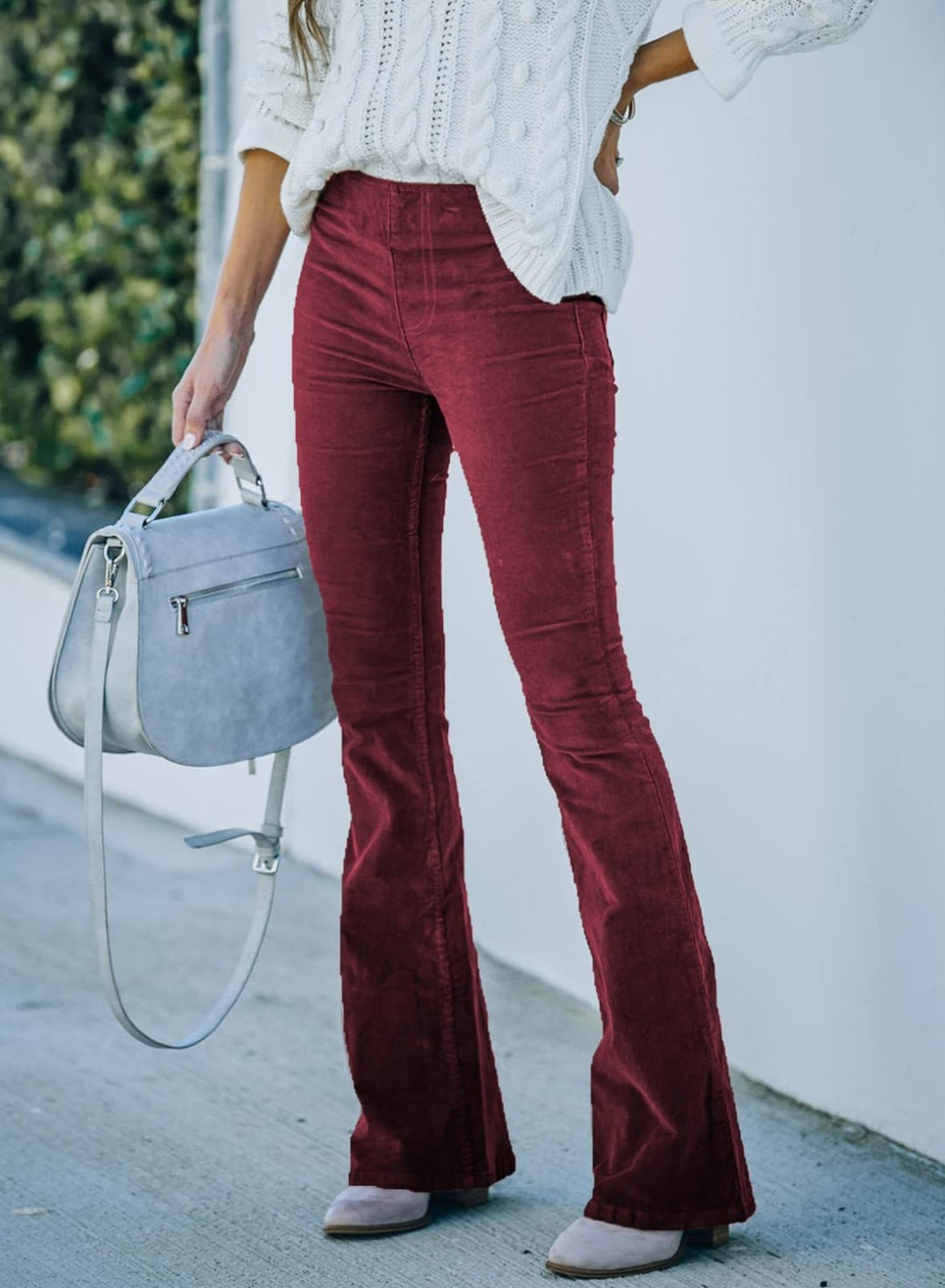 Flared Trousers with Stretch – Noelle