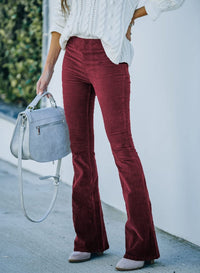 Flared Trousers with Stretch – Noelle