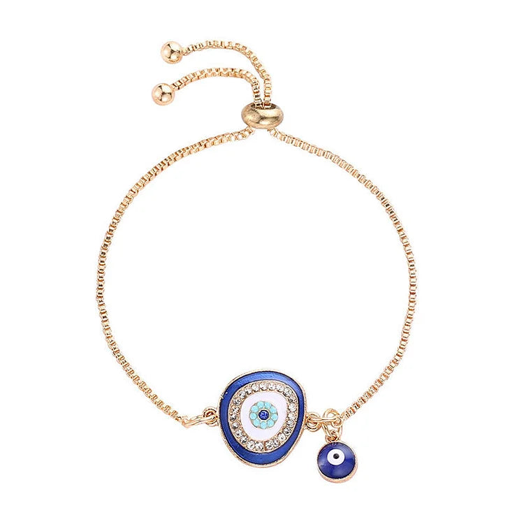 Selene Evil Eye Bracelet in Ethno Style-Dark Blue-State of Style