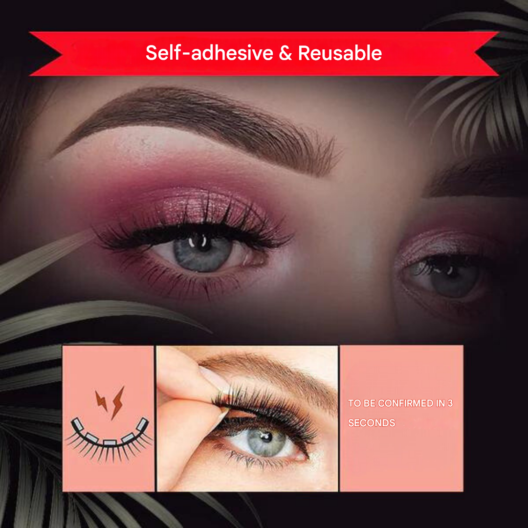 Self-Adhesive Eyelashes - LuxeLash-1 pair-Natural-State of Style