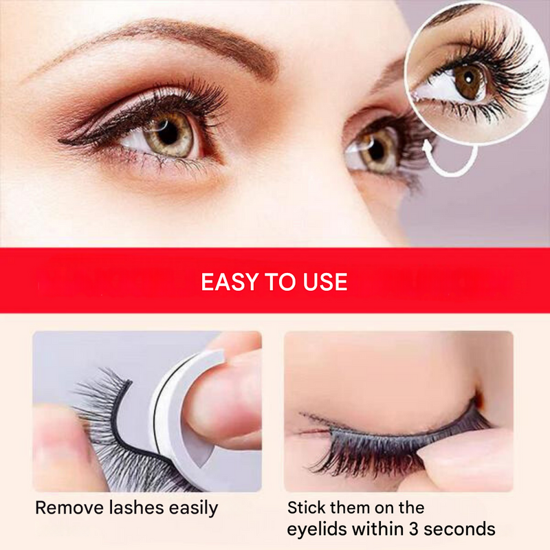 Self-Adhesive Eyelashes - LuxeLash-1 pair-Natural-State of Style