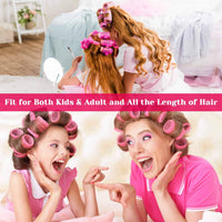 Self-adhesive Hair Rollers Set – Multicoloured Curling Pins-Multicolour A-State of Style