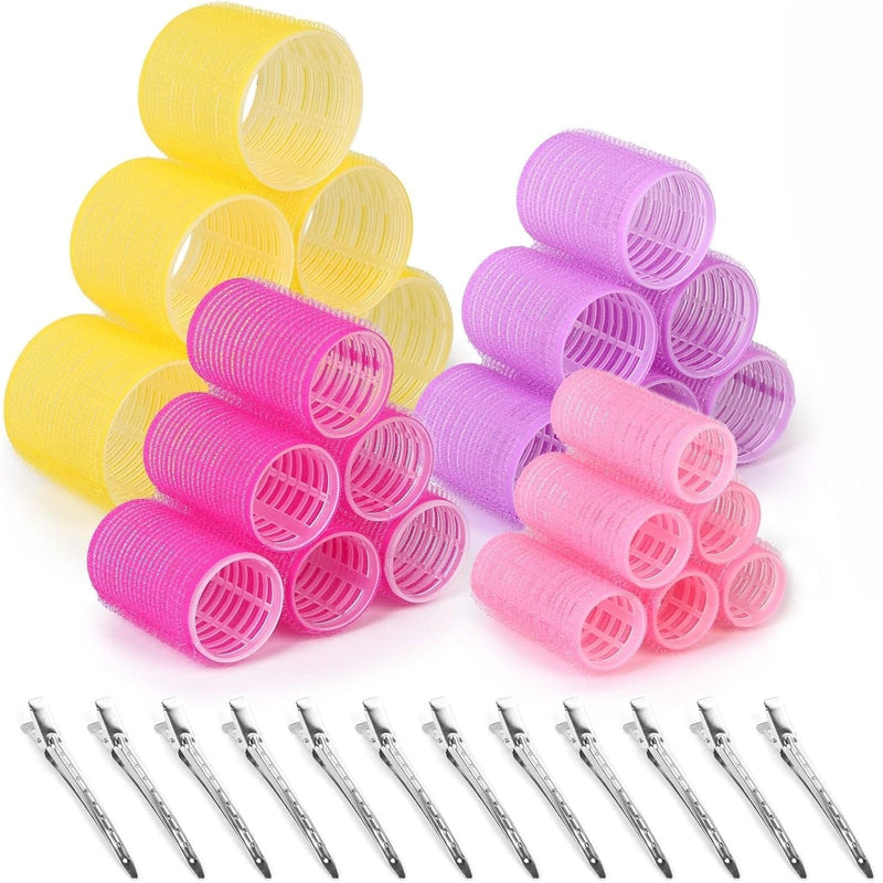 Self-adhesive Hair Rollers Set – Multicoloured Curling Pins-Multicoloured B-State of Style