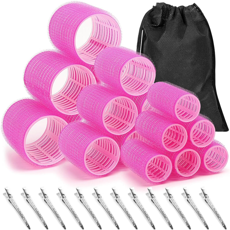 Self-adhesive Hair Rollers Set – Multicoloured Curling Pins-Pink-State of Style