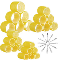 Self-adhesive Hair Rollers Set – Multicoloured Curling Pins-Yellow-State of Style